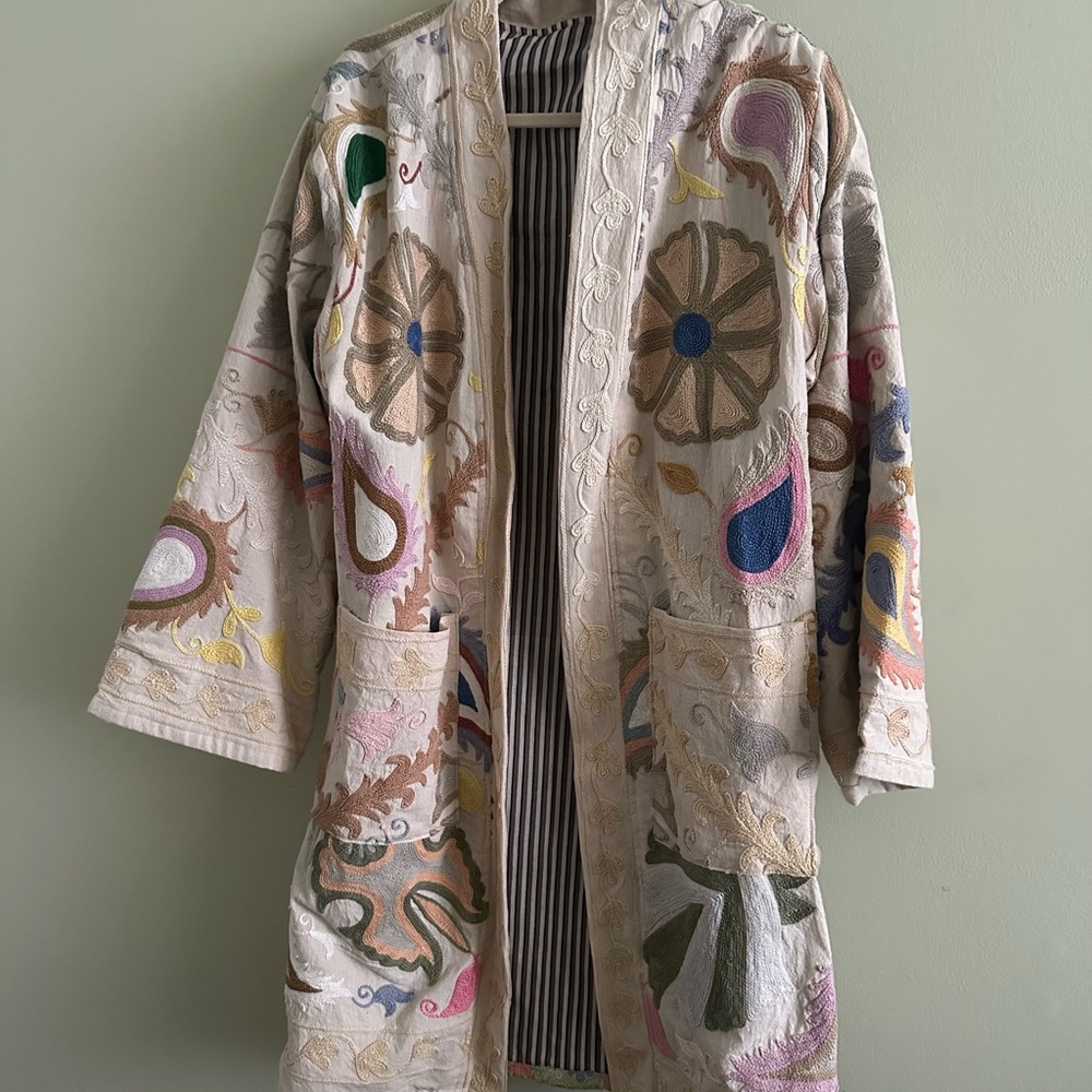 Colorful Hand Embroidered Suzani Jacket